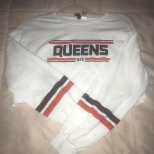 Long sleeve cropped box top